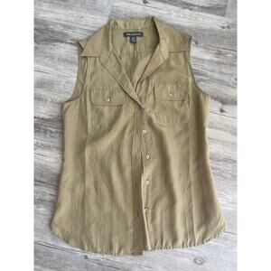 Tommy Bahama 100% silk Sleeveless top women size S/P pre-owned